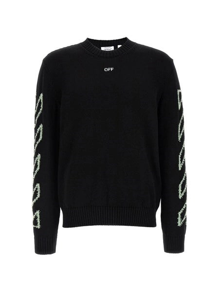 Maglione con ricamo Arrow