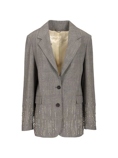 Blazer Principe di Galles con cristalli