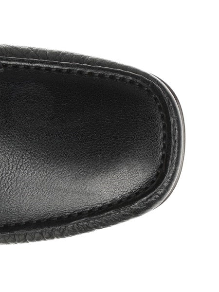 Mocassini in pelle con logo