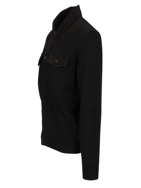 Overshirt in lana e cashmere