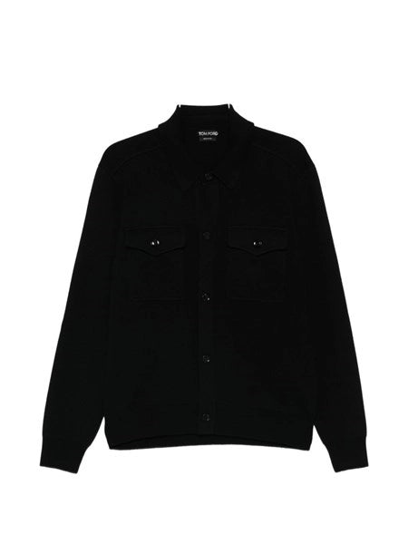 Overshirt in lana e cashmere