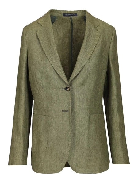 Blazer monopetto in lino