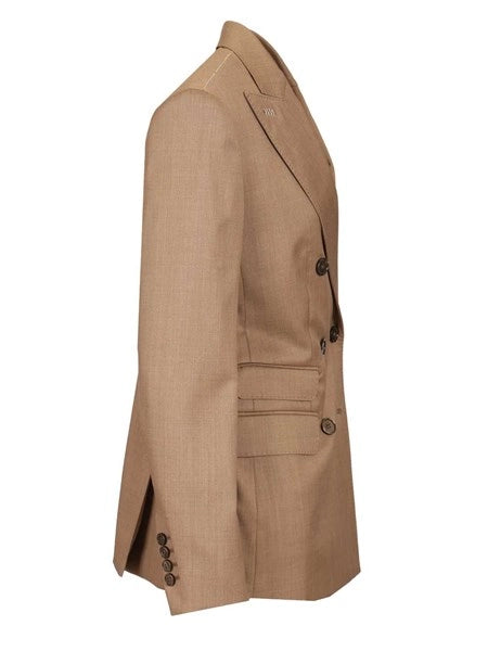 Blazer doppiopetto in twill di lana "Cupola"