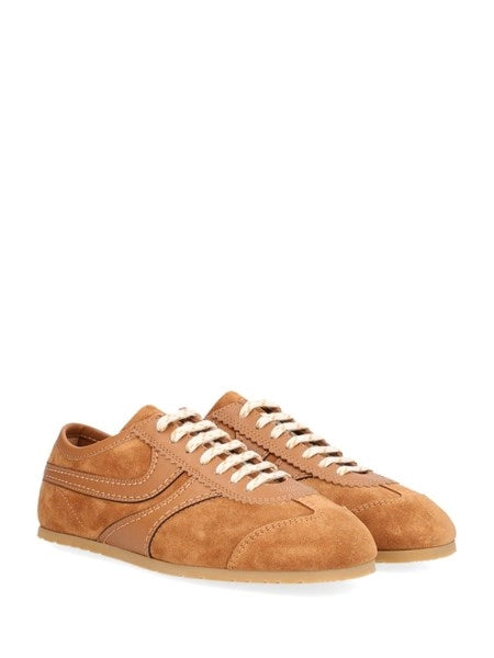 Sneakers in pelle e suede