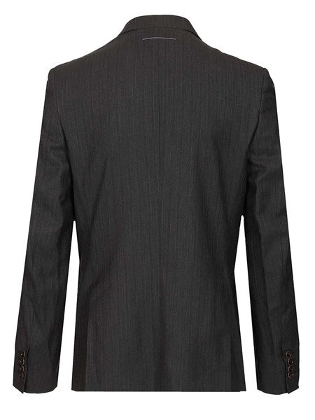 Blazer in lana e cotone