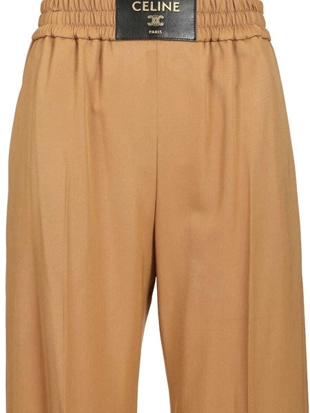 Pantaloni in twill di lana