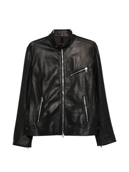 Giacca biker in pelle