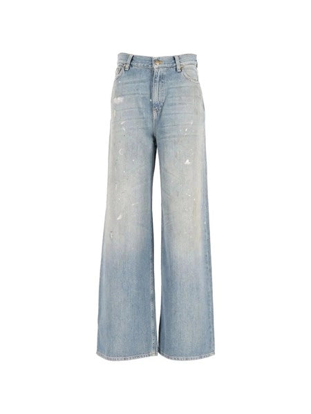 Jeans con logo ricamato