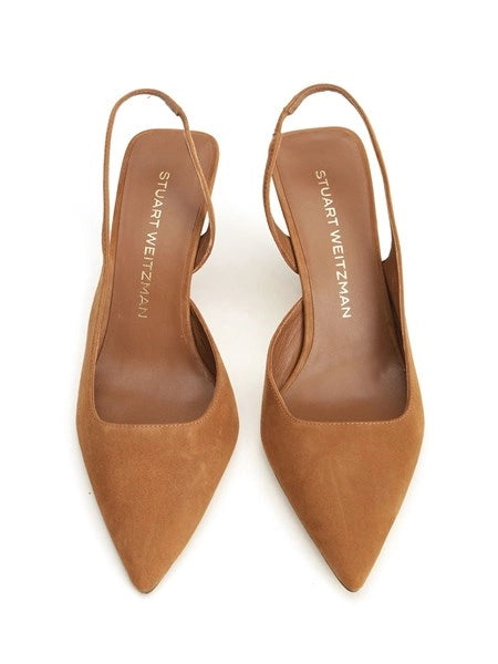 Slingback Vinnie 85 in suede
