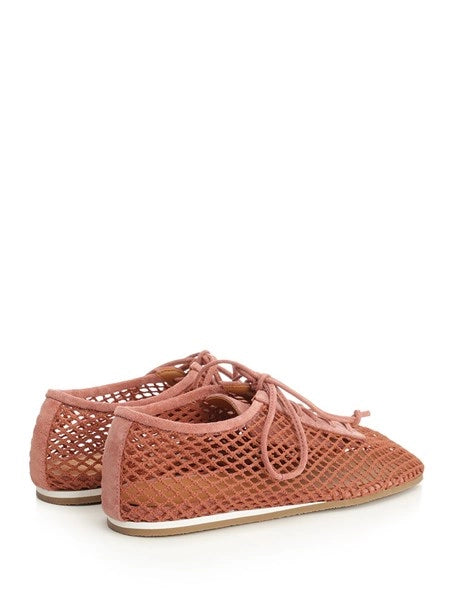 Scarpe stringate in rete
