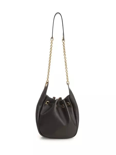 Borsa secchiello in pelle