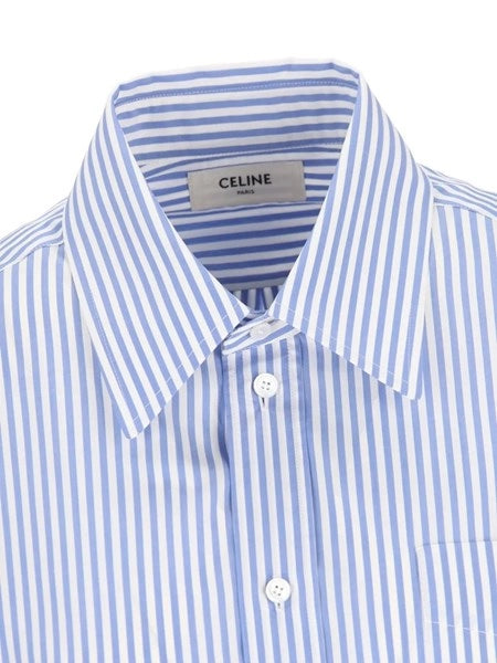 Camicia cropped a righe