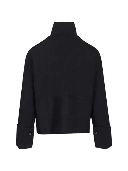 Cardigan in crêpe