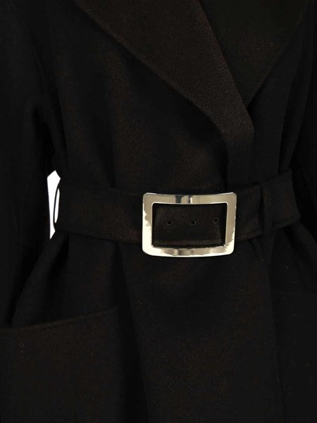 Cappotto a vestaglia in pura lana