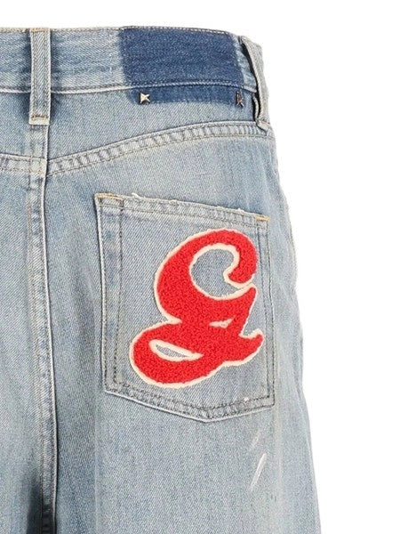 Jeans con logo ricamato