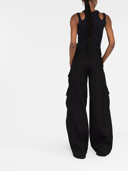 Pantalone cargo nero
