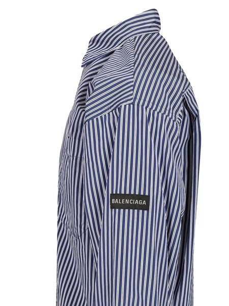 Camicia a righe oversized