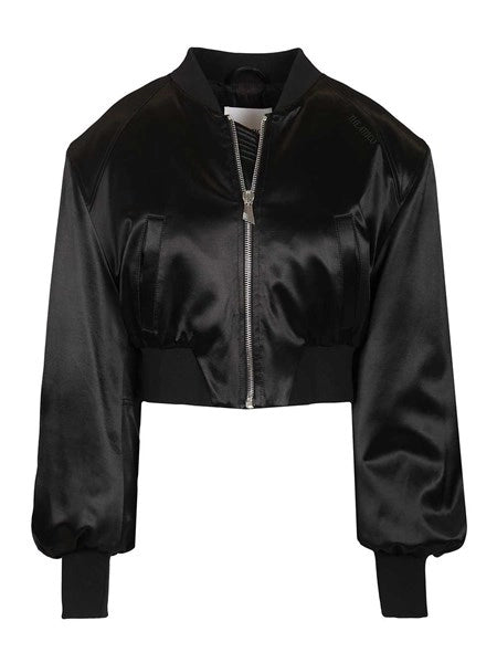 Bomber in satin