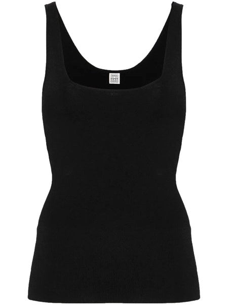 Canotta in maglia nera