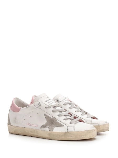 Sneaker "Super Star" bianco e rosa