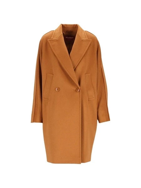 Cappotto doppiopetto in drap di lana