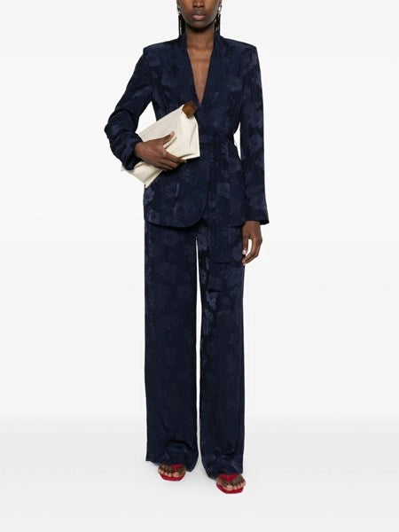 pantalone in jacquard fluido bouquet