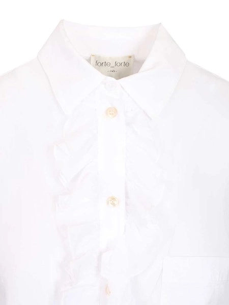 Camicia con rouches