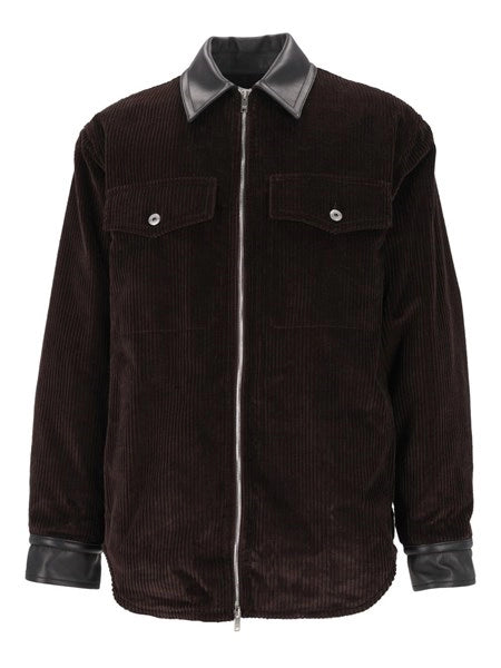 Giacca camicia in velluto a coste di cotone