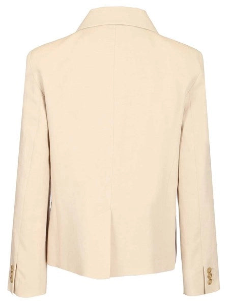 Blazer in viscosa e lino