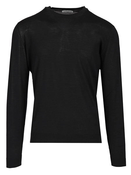Maglia girocollo in lana 180s
