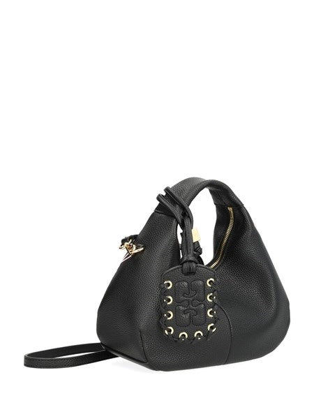 Mini borsa a tracolla con finitura granulata