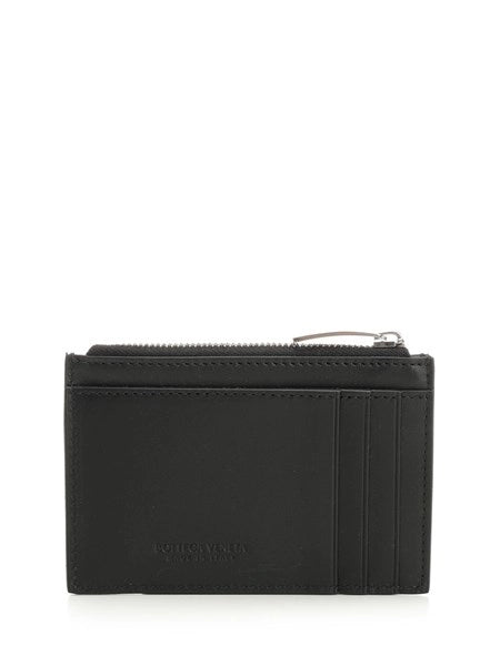 Portacarte Intrecciato con zip