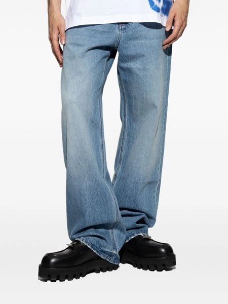 Jeans dritti in denim de-Nîmes