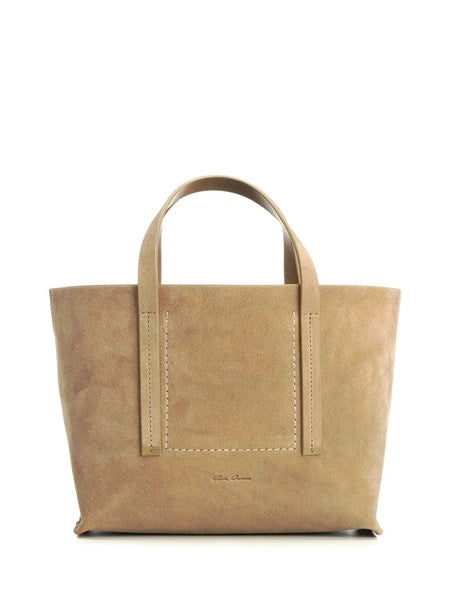 Mini shopper in suede