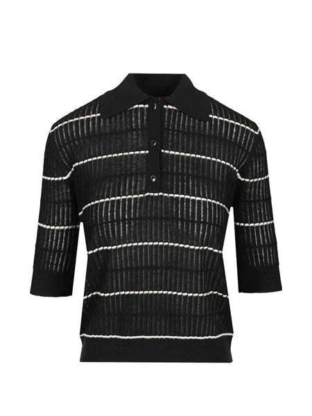 Maglia in filato di lana e seta