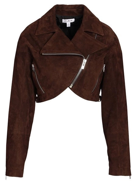 Giacca biker cropped