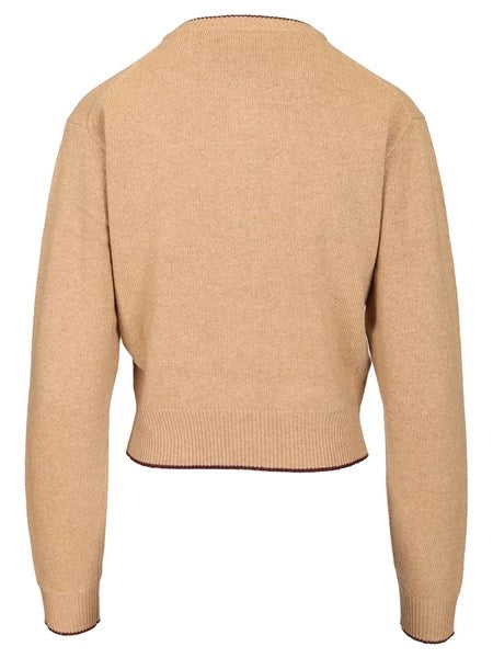 Cardigan aderente con logo