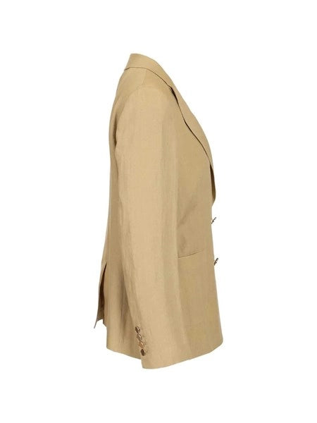 Blazer doppiopetto in lino