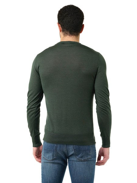 Maglia girocollo verde