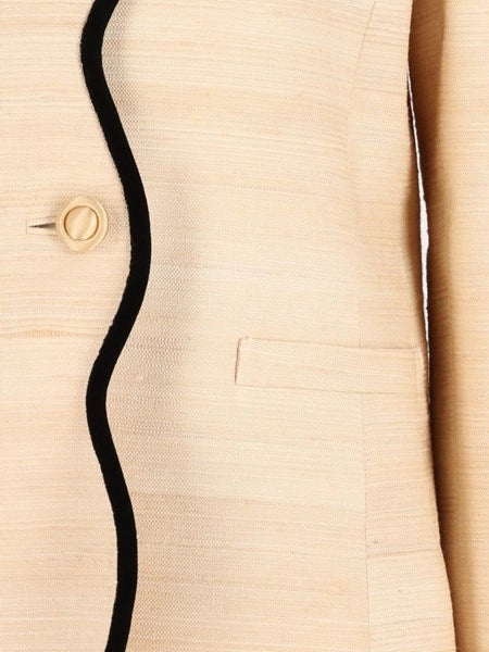 Blazer in seta e lino