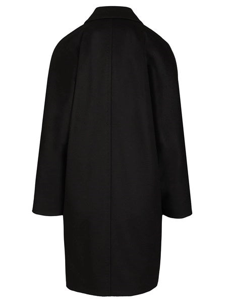 Cappotto doppiopetto in drap di lana