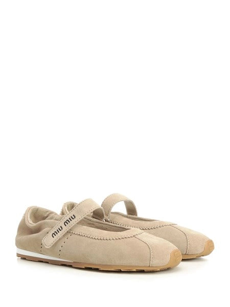 Ballerine "Plume" in pelle scamosciata