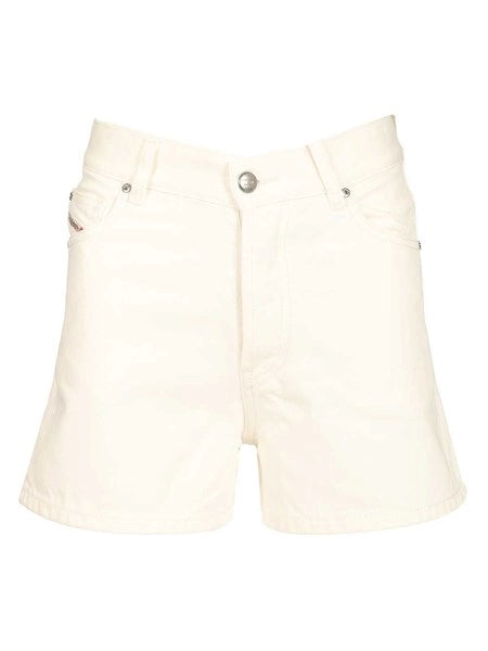 Shorts in denim bianchi