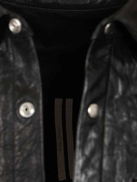 Giacca a camicia in pelle