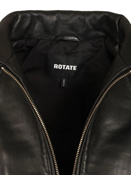 Giacca in pelle boxy