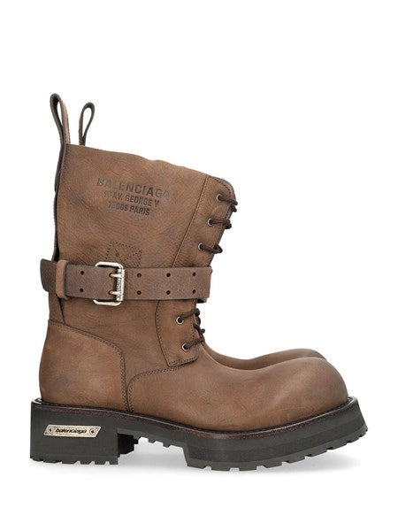 Stivaletto stringato Venom in pelle
