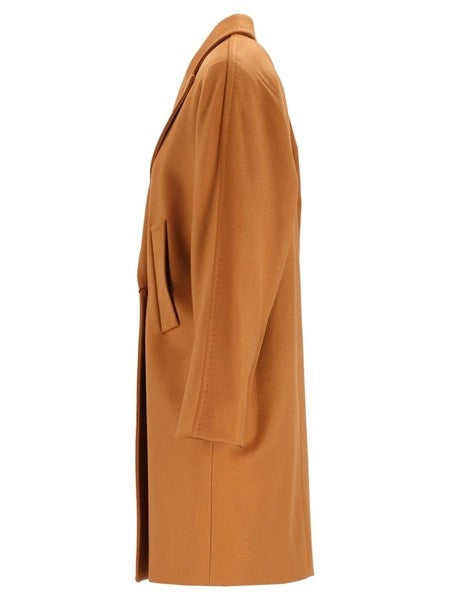 Cappotto doppiopetto in drap di lana