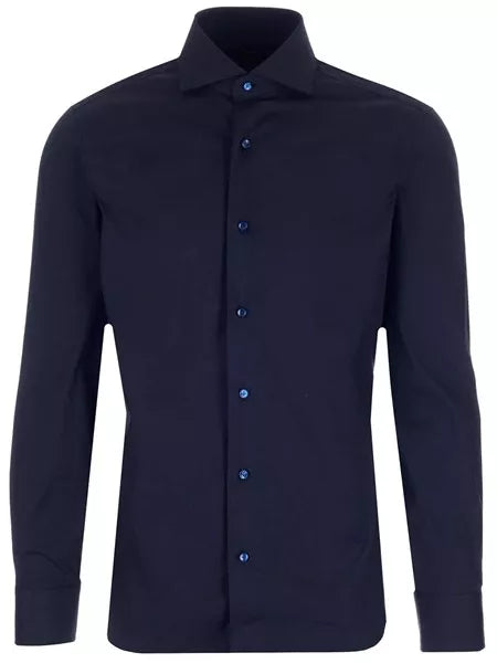 Camicia in popeline stretch
