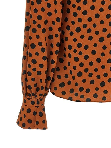 Camicia con stampa a pois