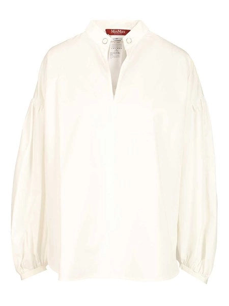 Blusa in cotone - Avorio